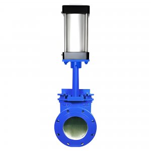 氣動刀閘閥PZ673Y-16C，DN250（介質(zhì)灰渣混合