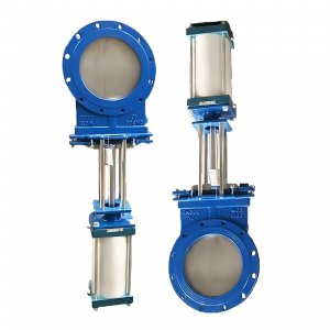 氣動刀閘閥：PZ673Y-16C，DN250，介質(zhì)灰渣混