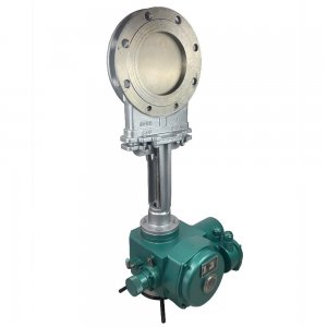 上海湖泉電動(dòng)刀型閘閥PZ973H-10C DN300污水專(zhuān)